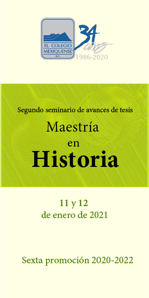 Presentación de avances de tesis. Maestría en Historia