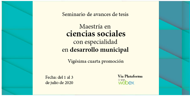 Presentación de avances de tesis. Maestría en Ciencias Sociales