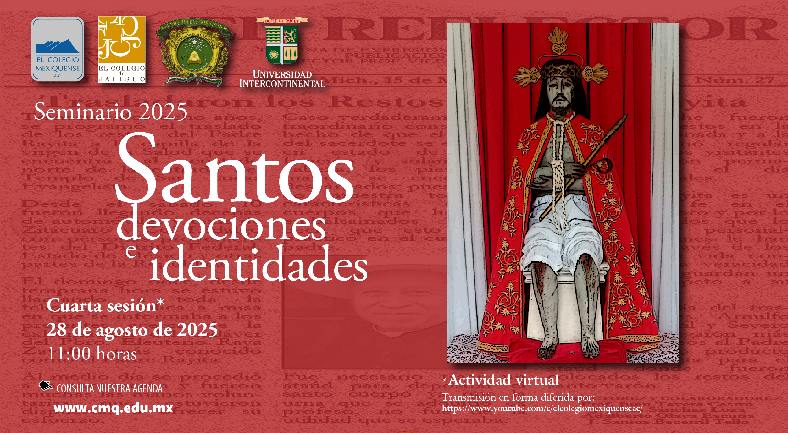 Seminario 2025. Santos, devociones e identidades. Cuarta sesión