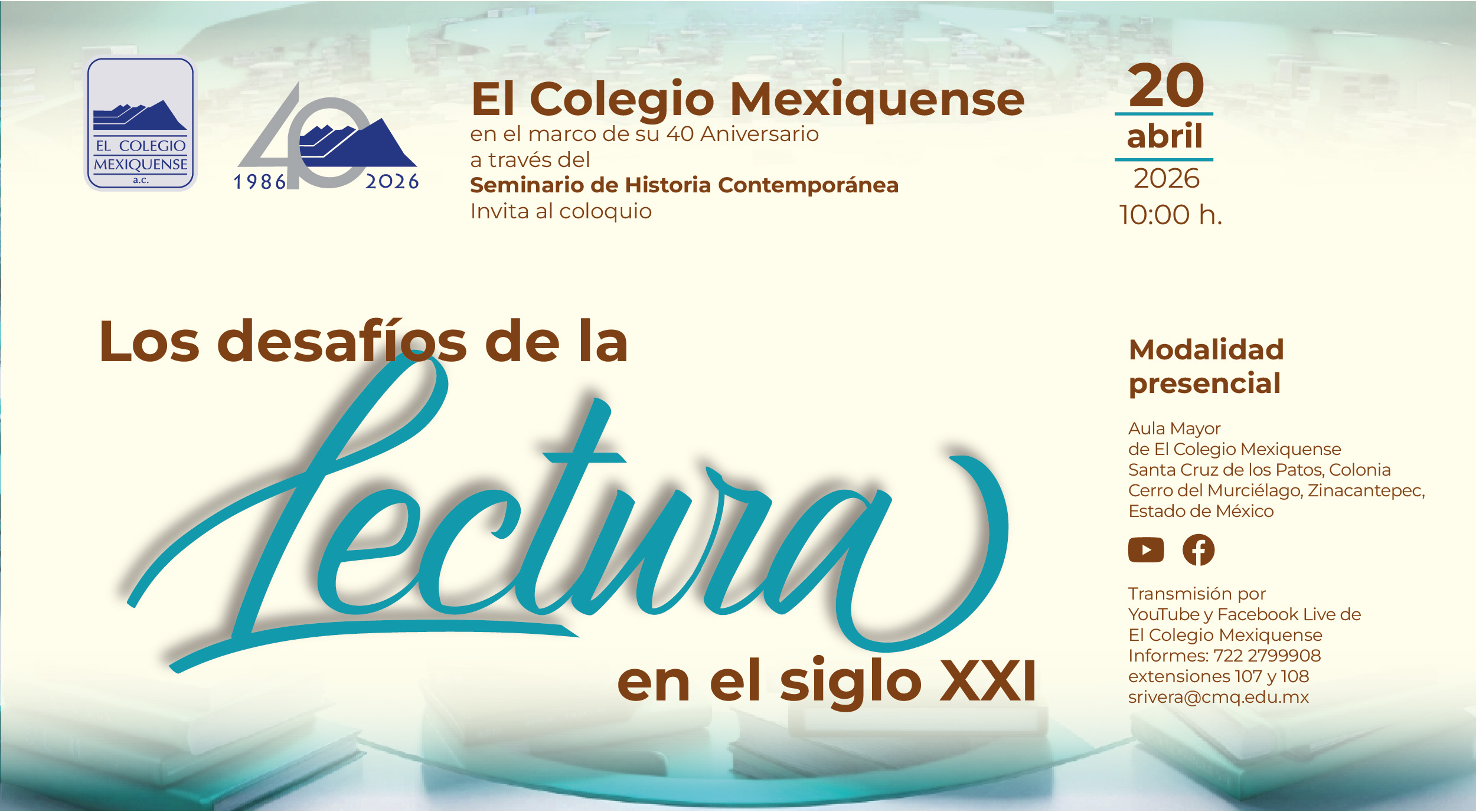 Coloquio. Los desafíos de la lectura en el siglo XXI