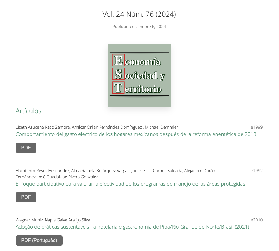 Las dos revistas de El Colegio Mexiquense, disponibles de manera libre: María Trinidad Monroy